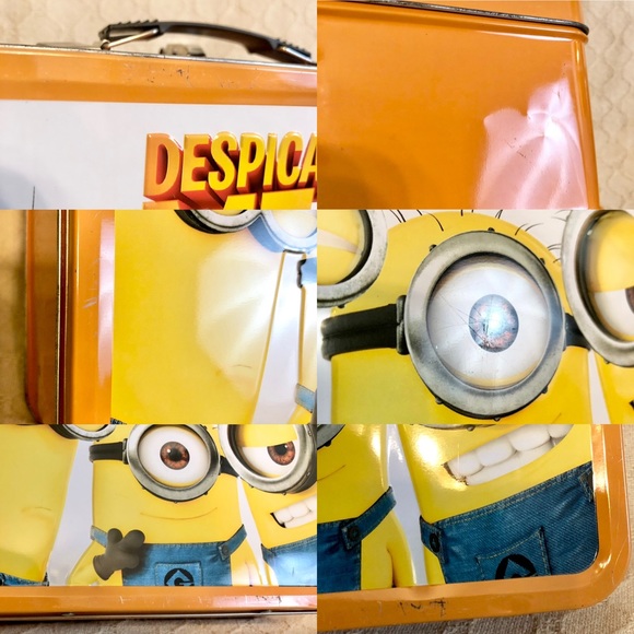 Lot Minion Despicable Me 2 lunchbox goggles and 2 Bob Carl blink toys - Picture 6 of 12